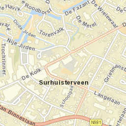 Surhuisterveen Street Map