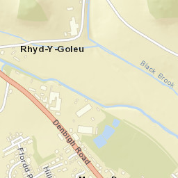 Denbigh Rd, Mold, Flintshire CH7, UK Street Map