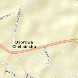 Dąbrowa Chełmińska Street Map