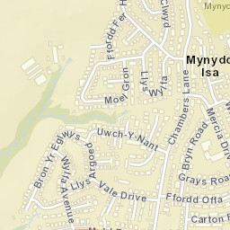 1 Bryn Road, Mynydd Isa, Flintshire CH7, UK Street Map