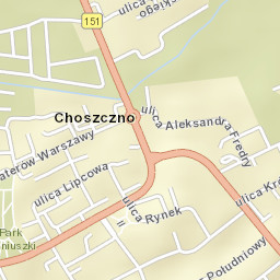 Choszczno Street Map