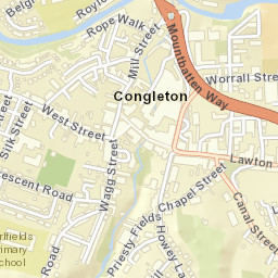 Congleton Street Map