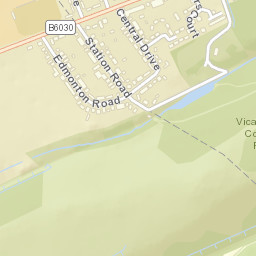 Vicars Court, Clipstone, Nottinghamshire Street Map