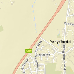 Penyffordd Street Map