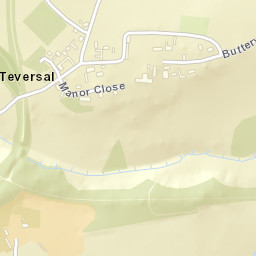 Buttery Lane, Sutton-in-Ashfield, Nottinghamshire Street Map