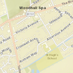 Woodhall Spa Street Map