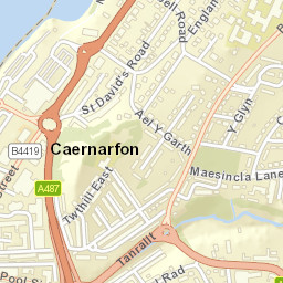 Caernarfon Street Map