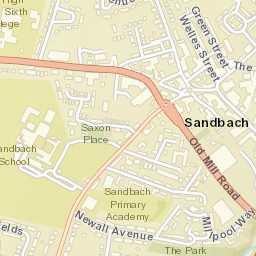 Sandbach Street Map