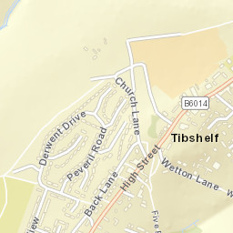 Tibshelf Street Map