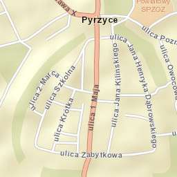 Pyrzyce Street Map