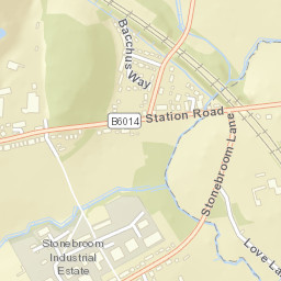 Stonebroom Lane, Stonebroom, Alfreton Street Map