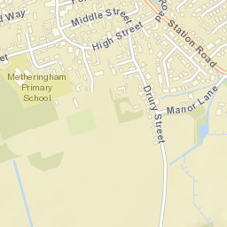 Metheringham Street Map