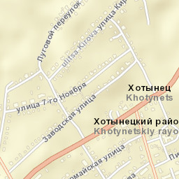 Khotynets Street Map