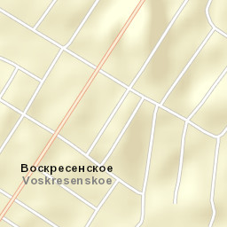 Voskresenskoye Street Map