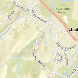 Llanberis Street Map