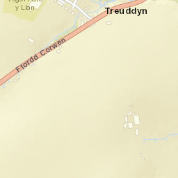 A5104, Treuddyn, Mold, Flintshire CH7, UK Street Map