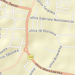 Mława Street Map
