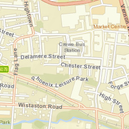 Crewe Street Map