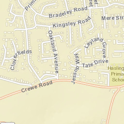 16 Oakland Avenue, Haslington, Crewe, Cheshire East Street Map