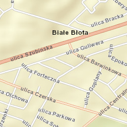 Białe Błota Street Map
