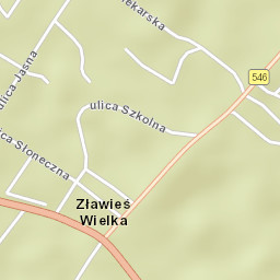 Zławieś Wielka Street Map