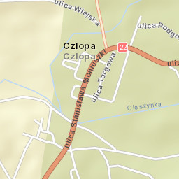 Człopa Street Map