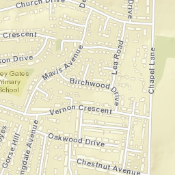 Ravenshead Street Map