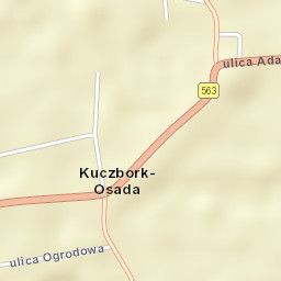 Kuczbork-Osada Street Map