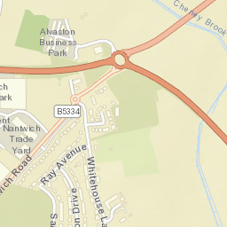 Middlewich Road, Nantwich, Cheshire East Street Map