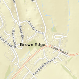 9 The Green, Brown Edge, Stoke-on-Trent Street Map