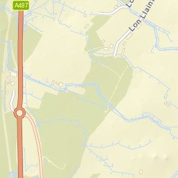 A487, Caernarfon, Gwynedd LL54, UK Street Map