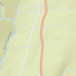 A498, Snowdonia National Park, Caernarfon Street Map