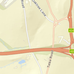 A500, Stoke-on-Trent, Staffordshire ST7 Street Map