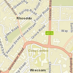Powell Road, Wrexham LL12, UK Street Map