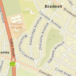 32 Cauldon Avenue, Newcastle, Staffordshire Street Map