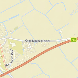 B1184, Old Leake, Boston, Lincolnshire Street Map