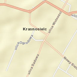 Krasnosielc Street Map