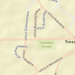 Troszyn Street Map