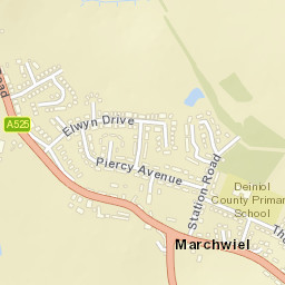 Marchwiel Street Map