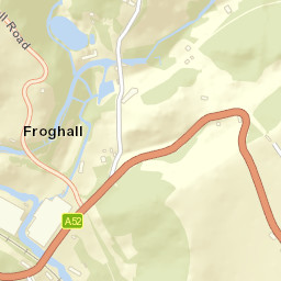 A52, Stoke-on-Trent, Staffordshire ST10, UK Street Map