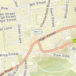 Belper Street Map