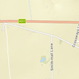 Smith-Hall Lane, Ashbourne, Derbyshire DE6 Street Map