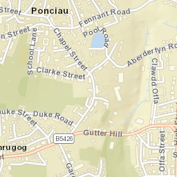 10 Duke Street, Rhosllanerchrugog, Wrexham Street Map