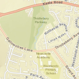 6 Ostend Place, Newcastle, Staffordshire ST5 Street Map