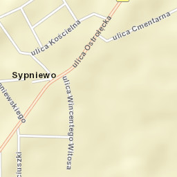 Sypniewo Street Map