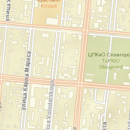 Slavgorod Street Map