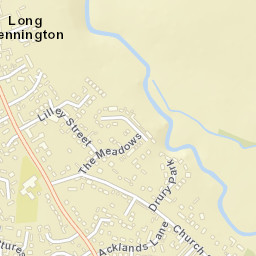 Long Bennington Street Map
