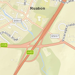 Ruabon Street Map