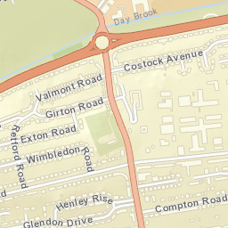 Sherwood, Nottingham, Nottinghamshire County NG5, UK Street Map