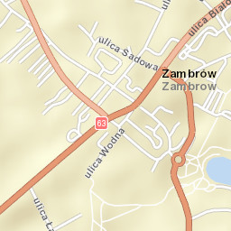 Zambrów Street Map